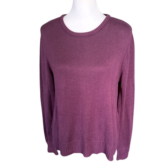 Seraphine Sweaters - Seraphine Purple Berry Cotton Blend Maternity Sweater, Size Medium, Baby Bump